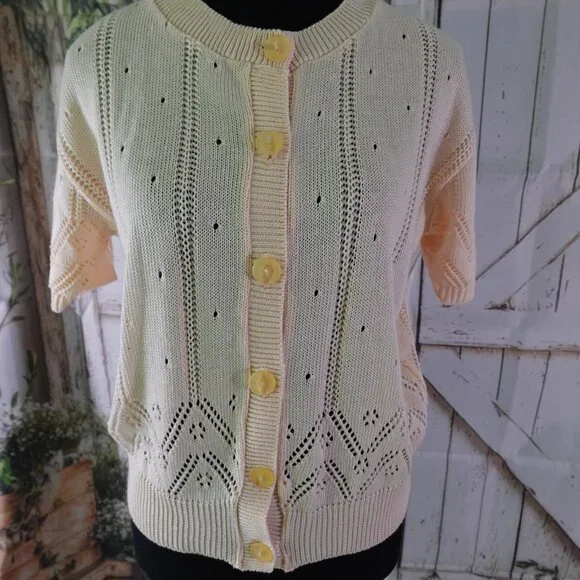 Cardigan with Drop Needle Pattern - Picture 2 of 5